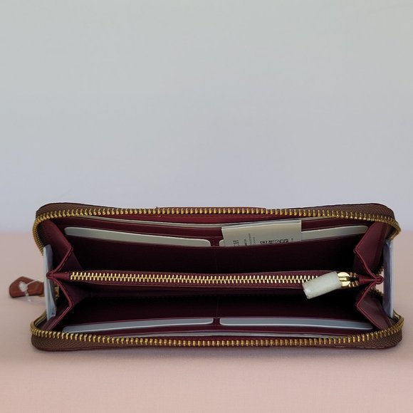 COACH Lori Signature Logo Coated Canvas Shoulder Bag AND Accordion Wallet SET🎈⭐ - Picture 8 of 16